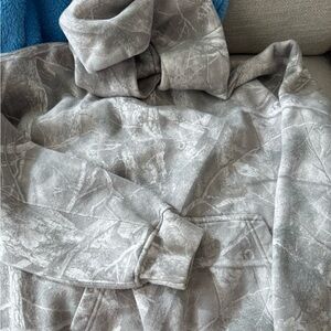 Abercrombie & Fitch Gray Camouflage Hoodie